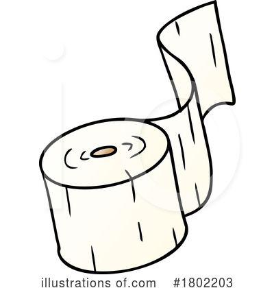 Toilet Paper Clipart #1802203 by lineartestpilot