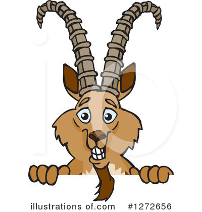 Royalty-Free (RF) Ibex Clipart Illustration by Dennis Holmes Designs - Stock Sample #1272656