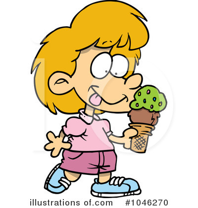 Royalty-Free (RF) Ice Cream Clipart Illustration by toonaday - Stock Sample #1046270