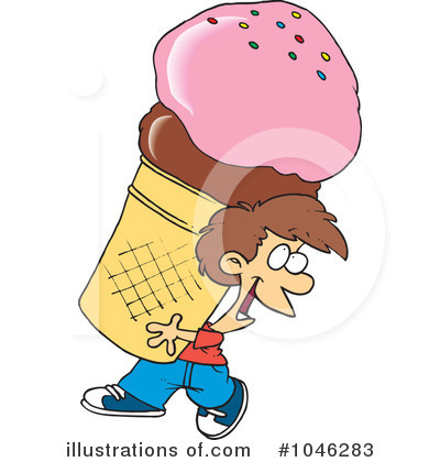 Royalty-Free (RF) Ice Cream Clipart Illustration by toonaday - Stock Sample #1046283