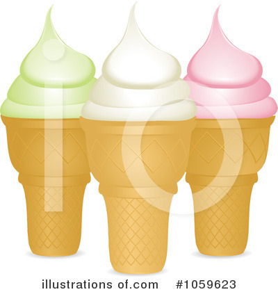 Ice Cream Cone Clipart #1059623 by elaineitalia