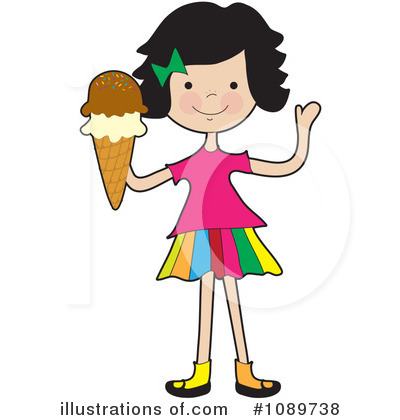 Ice Cream Cone Clipart #1089738 by Maria Bell