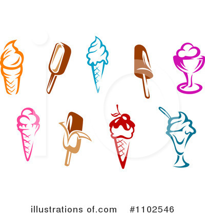 Royalty-Free (RF) Ice Cream Clipart Illustration by Vector Tradition SM - Stock Sample #1102546