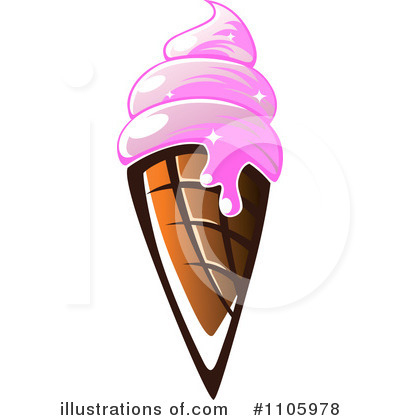 Royalty-Free (RF) Ice Cream Clipart Illustration by Vector Tradition SM - Stock Sample #1105978