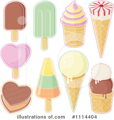 Royalty-Free (RF) Ice Cream Clipart Illustration by Any Vector - Stock Sample #1114404