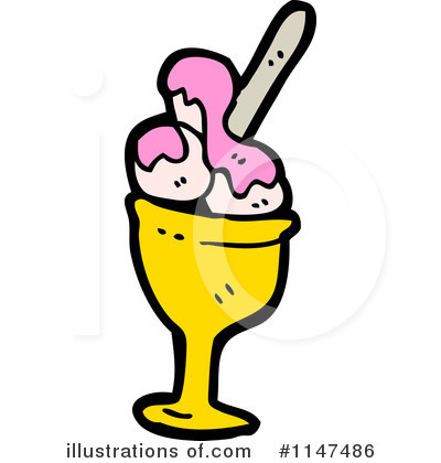 Royalty-Free (RF) Ice Cream Clipart Illustration by lineartestpilot - Stock Sample #1147486