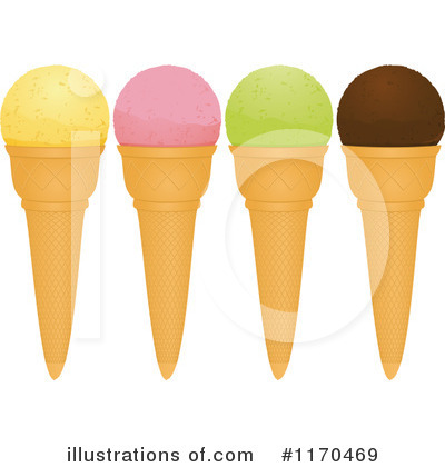 Ice Cream Cone Clipart #1170469 by elaineitalia