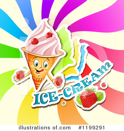Royalty-Free (RF) Ice Cream Clipart Illustration by merlinul - Stock Sample #1199291