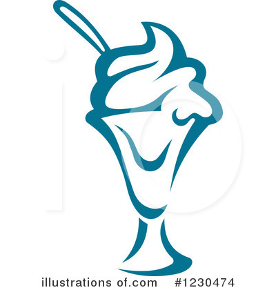 Royalty-Free (RF) Ice Cream Clipart Illustration by Vector Tradition SM - Stock Sample #1230474
