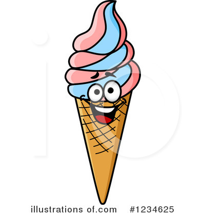 Royalty-Free (RF) Ice Cream Clipart Illustration by Vector Tradition SM - Stock Sample #1234625
