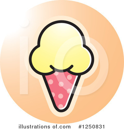 Ice Cream Cone Clipart #1250831 by Lal Perera