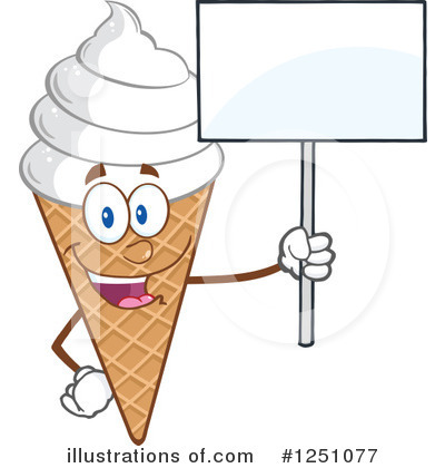 Royalty-Free (RF) Ice Cream Clipart Illustration by Hit Toon - Stock Sample #1251077