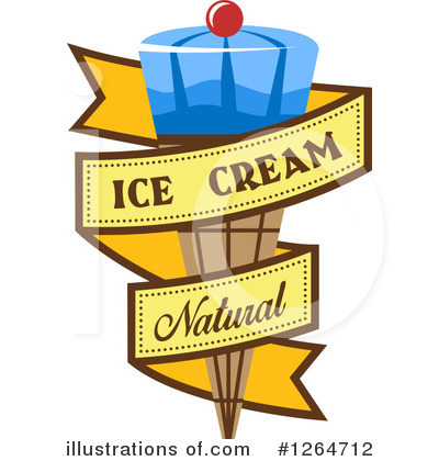 Royalty-Free (RF) Ice Cream Clipart Illustration by Vector Tradition SM - Stock Sample #1264712