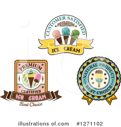 Royalty-Free (RF) Ice Cream Clipart Illustration by Vector Tradition SM - Stock Sample #1271102