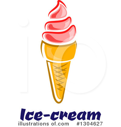 Royalty-Free (RF) Ice Cream Clipart Illustration by Vector Tradition SM - Stock Sample #1304627