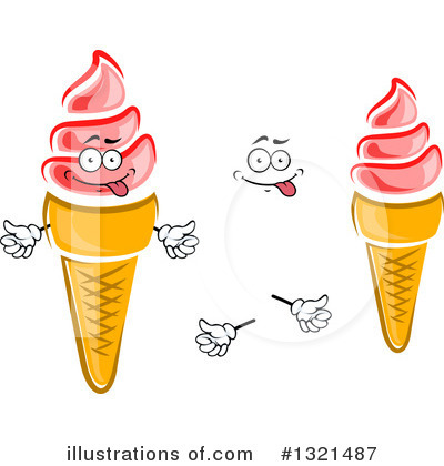 Royalty-Free (RF) Ice Cream Clipart Illustration by Vector Tradition SM - Stock Sample #1321487