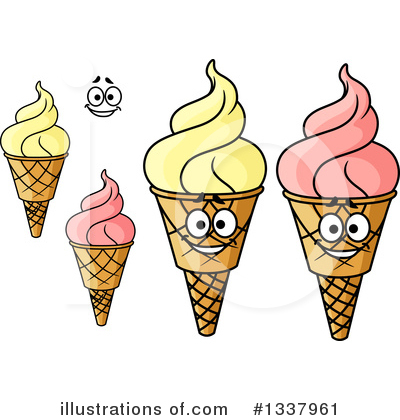 Royalty-Free (RF) Ice Cream Clipart Illustration by Vector Tradition SM - Stock Sample #1337961