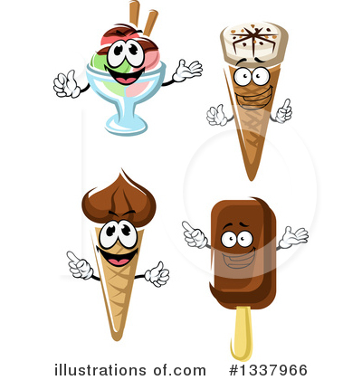 Royalty-Free (RF) Ice Cream Clipart Illustration by Vector Tradition SM - Stock Sample #1337966
