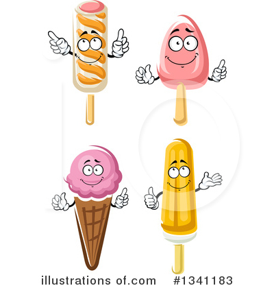 Royalty-Free (RF) Ice Cream Clipart Illustration by Vector Tradition SM - Stock Sample #1341183