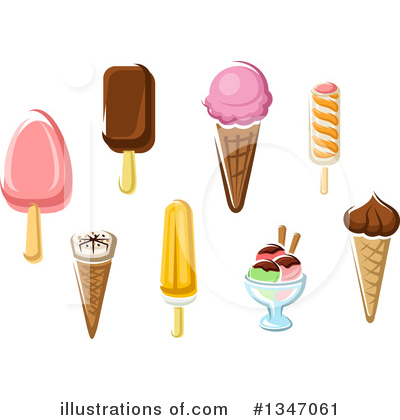 Frozen Yogurt Clipart #1347061 by Vector Tradition SM