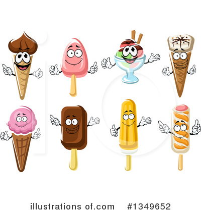 Royalty-Free (RF) Ice Cream Clipart Illustration by Vector Tradition SM - Stock Sample #1349652