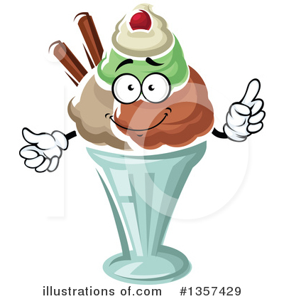 Sundae Clipart #1357429 by Vector Tradition SM