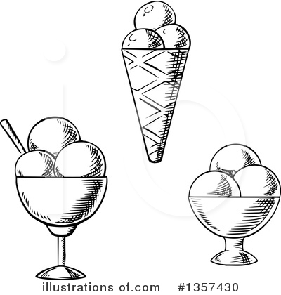 Royalty-Free (RF) Ice Cream Clipart Illustration by Vector Tradition SM - Stock Sample #1357430