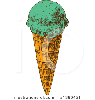 Royalty-Free (RF) Ice Cream Clipart Illustration by Vector Tradition SM - Stock Sample #1390451