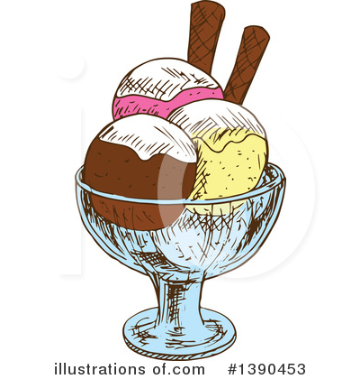 Sundae Clipart #1390453 by Vector Tradition SM