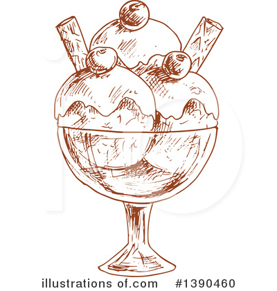 Sundae Clipart #1390460 by Vector Tradition SM