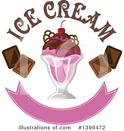 Royalty-Free (RF) Ice Cream Clipart Illustration by Vector Tradition SM - Stock Sample #1390472