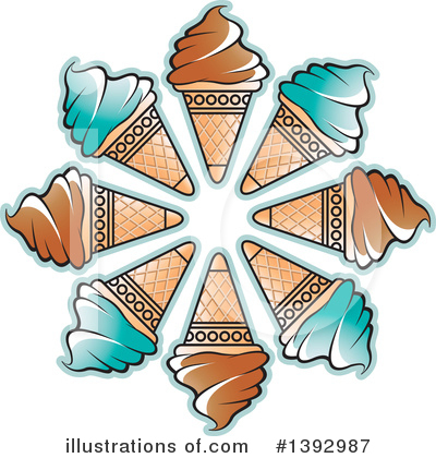 Royalty-Free (RF) Ice Cream Clipart Illustration by Lal Perera - Stock Sample #1392987