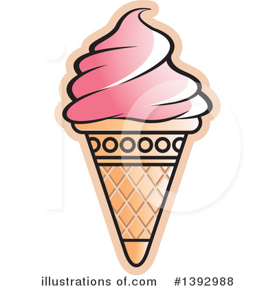 Ice Cream Cone Clipart #1392988 by Lal Perera
