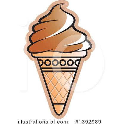 Ice Cream Cone Clipart #1392989 by Lal Perera