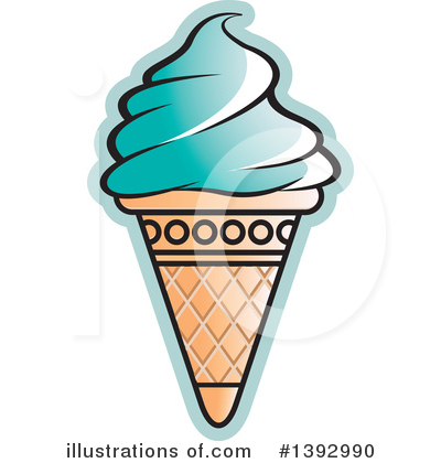 Ice Cream Cone Clipart #1392990 by Lal Perera