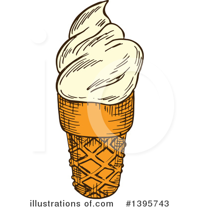Royalty-Free (RF) Ice Cream Clipart Illustration by Vector Tradition SM - Stock Sample #1395743