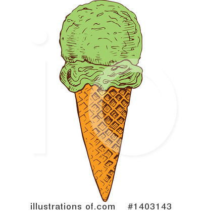Royalty-Free (RF) Ice Cream Clipart Illustration by Vector Tradition SM - Stock Sample #1403143