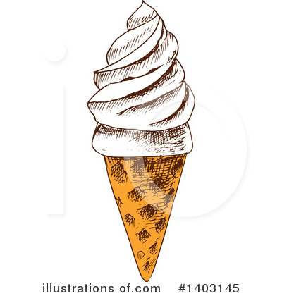 Royalty-Free (RF) Ice Cream Clipart Illustration by Vector Tradition SM - Stock Sample #1403145