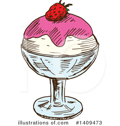 Royalty-Free (RF) Ice Cream Clipart Illustration by Vector Tradition SM - Stock Sample #1409473