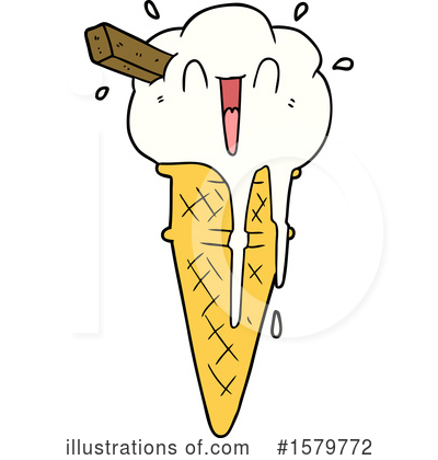 Royalty-Free (RF) Ice Cream Clipart Illustration by lineartestpilot - Stock Sample #1579772