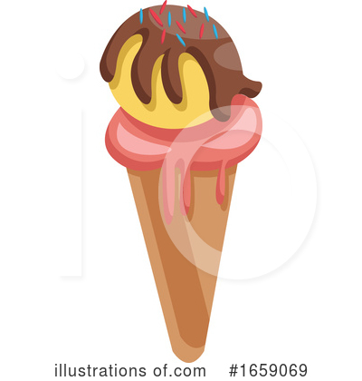 Ice Cream Cone Clipart #1659069 by Morphart Creations
