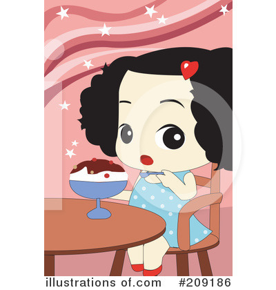 Royalty-Free (RF) Ice Cream Clipart Illustration by mayawizard101 - Stock Sample #209186