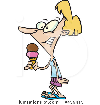 Royalty-Free (RF) Ice Cream Clipart Illustration by toonaday - Stock Sample #439413