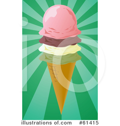 Royalty-Free (RF) Ice Cream Clipart Illustration by Kheng Guan Toh - Stock Sample #61415