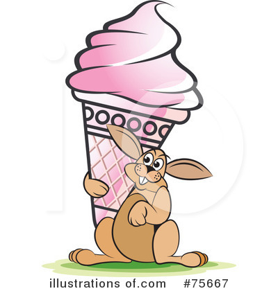 Royalty-Free (RF) Ice Cream Clipart Illustration by Lal Perera - Stock Sample #75667