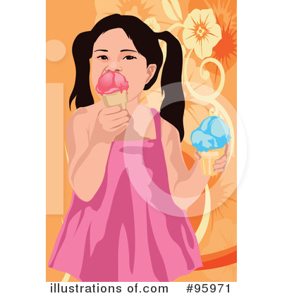 Royalty-Free (RF) Ice Cream Clipart Illustration by mayawizard101 - Stock Sample #95971