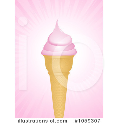 Royalty-Free (RF) Ice Cream Cone Clipart Illustration by elaineitalia - Stock Sample #1059307