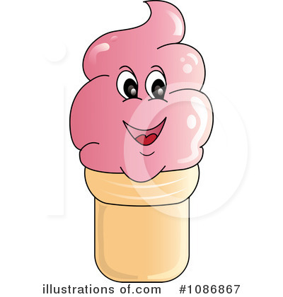 Royalty-Free (RF) Ice Cream Cone Clipart Illustration by Pams Clipart - Stock Sample #1086867