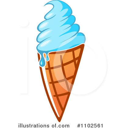 Royalty-Free (RF) Ice Cream Cone Clipart Illustration by Vector Tradition SM - Stock Sample #1102561