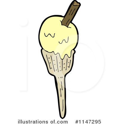 Royalty-Free (RF) Ice Cream Cone Clipart Illustration by lineartestpilot - Stock Sample #1147295